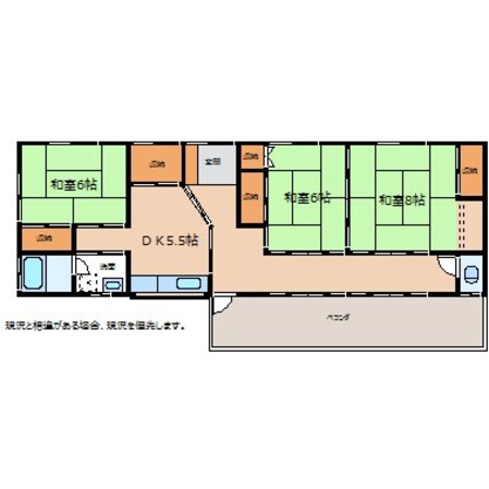 田畑駅 徒歩18分 1-2階の物件間取画像